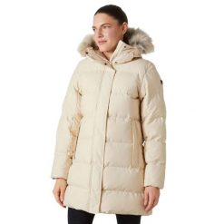 Kurtka puchowa damska Blossom Puffy Parka. Brązowe parki damskie Helly Hansen, na jesień, l, bez wzorów, z materiału, z kapturem. Za 1,253.75 zł.