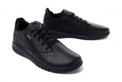 GEOX U927FA AERANTIS 00043 C9997 black, półbuty/sneakersy męskie. Czarne półbuty męskie Geox, bez wzorów, bez obcasa, bez zapięcia. Za 659.90 zł.