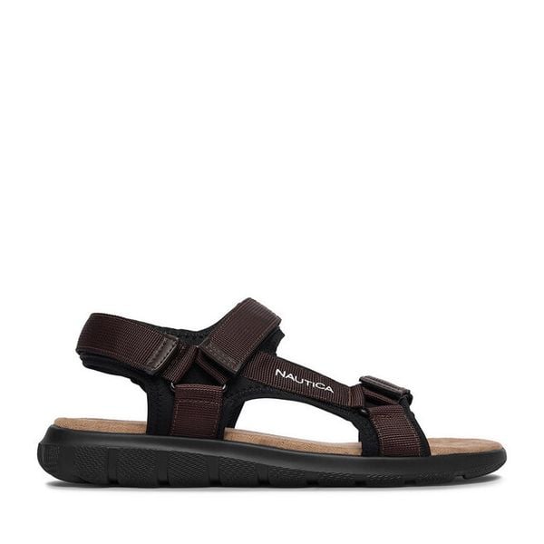 Sandały Nautica. Brązowe sandały męskie Nautica, bez wzorów, bez zapięcia. Za 129.99 zł.