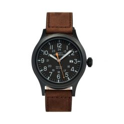 Zegarek Timex. Brązowe zegarki męskie Timex, bez wzorów. Za 339.99 zł.