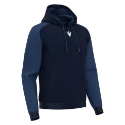 Bluza z kapturem Macron Horn. Niebieskie bluzy damskie Macron, xl, bez wzorów, z materiału, sportowe, bez ramiączek, z kapturem. Za 244.00 zł.