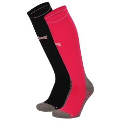 Skarpety kompresyjne do biegania Xtreme, 2 par, Multi Różowy. Czerwone skarpetki damskie XTREME SOCKSWEAR, bez wzorów. Za 142.99 zł.