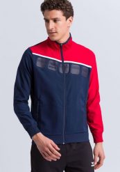Kurtka prezentacyjna Erima 5-C. Czerwone kurtki męskie Erima, m, bez wzorów, z materiału, eleganckie, bez kaptura. Za 186.35 zł.