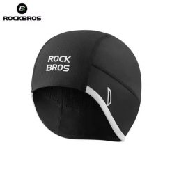 Czapka rowerowa do biegania sportowa pod kask ROCKBROS 18250007001 Termoaktywna. Czarne czapki damskie ROCKBROS, na zimę, bez wzorów, z materiału, sportowe. Za 35.99 zł.