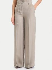 Guess Spodnie materiałowe W5YB02 WH5N2 Beżowy Regular Fit. Brązowe spodnie materiałowe damskie Guess, z aplikacjami, z materiału. Za 399.99 zł.