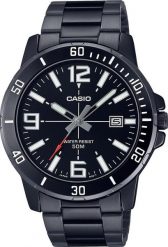 Zegarek Casio ZEGAREK MĘSKI CASIO MTP-VD01B-1B (zd169e) + BOX. Zegarki męskie Casio, bez wzorów. Za 189.60 zł.