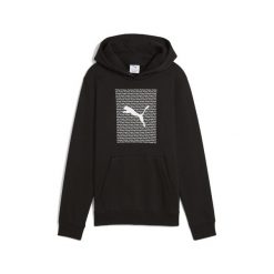 Młodzieżowa bluza z kapturem Essentials Logo Lab PUMA Black. Czarna bluzy damskie Puma, m, bez wzorów, prążkowane, młodzieżowe, bez ramiączek, z kapturem. Za 234.50 zł.