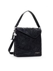 Desigual Plecak Jolie 25SAKP48 Czarny. Czarne plecaki damskie Desigual, bez wzorów, ze skóry. Za 189.99 zł.