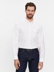 Calvin Klein Koszula Oxford K10K112155 Biały Regular Fit. Białe koszule męskie Calvin Klein, m, bez wzorów, z bawełny, bez kołnierzyka, bez ramiączek. Za 329.99 zł.