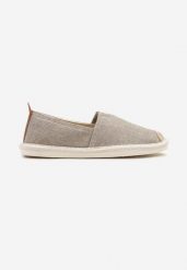 Beżowe Trampki w Stylu Espadryli z Plecionym Zdobieniem i Elastyczną Wstawką Eveloiti. Brązowe trampki męskie Born2be, na lato, z aplikacjami, eleganckie, bez zapięcia. Za 79.99 zł.