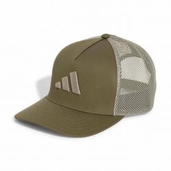 Czapka z daszkiem ADIDAS TRUCKER CAP OSFM. Zielone czapki damskie Adidas, bez wzorów, klasyczne. Za 109.00 zł.