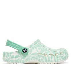 Klapki Crocs. Białe klapki damskie Crocs, bez wzorów, bez obcasa, bez zapięcia. Za 219.99 zł.