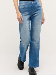 Angels Dżinsy - Liz Glam Kobiety niebieski, 40-28. Niebieskie jeansy damskie Angels, z aplikacjami, z bawełny. Za 429.95 zł.