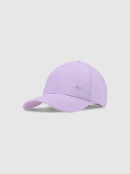 4F Czapka z daszkiem strapback uniseks - fioletowa L/XL. Fioletowe czapki damskie 4F, na lato, bez wzorów, z bawełny, sportowe. W wyprzedaży za 39.99 zł.