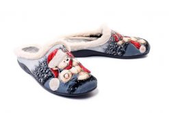 SANITAL FLEX Z26606 grey, kapcie/klapki damskie. Szare klapki damskie Sanital-Flex, na zimę, bez wzorów, bez obcasa, bez zapięcia. Za 107.92 zł.