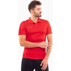 Koszulka sportowa męska Nike DF Academy Polo. Czerwone koszulki sportowe męskie Nike, m, bez wzorów, bez ramiączek, do piłki nożnej. Za 166.13 zł.