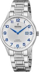 Zegarek męski Festina F20067-1 srebrny. Szare zegarki męskie Festina, bez wzorów, srebrne. Za 1,208.81 zł.