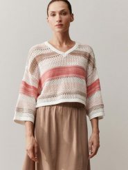 More & More Sweter z dzianiny Kobiety Sztuczne włókno różowy, 38. Czerwone swetry nierozpinane damskie More & More, bez wzorów, z dzianiny, eleganckie, bez kołnierzyka, bez ramiączek. Za 169.95 zł.