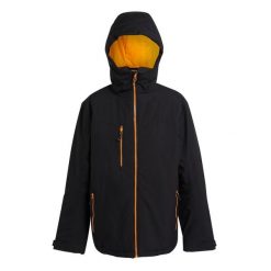 Kurtka Wodoodporna Męska Ocieplana. Brązowe kurtki męskie Regatta, l, bez wzorów, z materiału, wakacyjne, z kapturem. Za 306.99 zł.