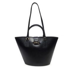 Torebka Tommy Hilfiger. Czarne shopperki damskie Tommy Hilfiger, bez wzorów, bez dodatków. Za 829.99 zł.