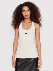 Pinko Top Capriate 1G178F Y7WQ Beżowy Regular Fit. Brązowe topy damskie Pinko, l, bez wzorów, z bawełny, bez kołnierzyka, bez ramiączek. Za 289.99 zł.