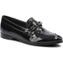 Czarne Lordsy Lamanti Damskie Eleganckie Buty. Czarne półbuty damskie LAMANTI, z aplikacjami, ze skóry, biznesowe, bez obcasa, na płaskiej podeszwie, bez zapięcia. Za 279.00 zł.