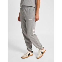 Damskie spodnie dresowe Hummel Legacy 2.0. Szare spodnie dresowe damskie Hummel, na lato, bez wzorów, z dresówki, sportowe, trekkingowe. Za 269.50 zł.