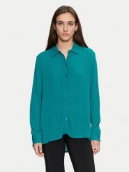 Sisley Koszula 5ZMZLQ07I Zielony Oversize. Zielone koszule damskie Sisley, s, bez wzorów, z wiskozy, bez kołnierzyka, bez ramiączek. Za 159.99 zł.