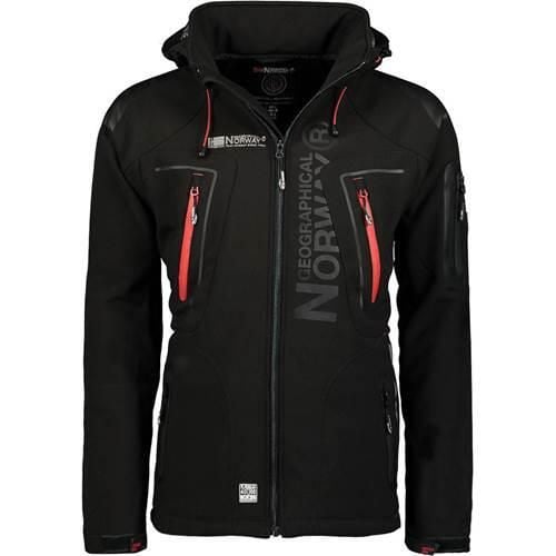 Kurtka treningowa męska Geographical Norway Techno. Czarne kurtki męskie Geographical Norway, m, bez wzorów, z syntetyku, sportowe, bez kaptura. Za 269.00 zł.