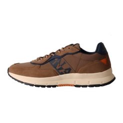 Buty turystyczne męskie Napapijri. Brązowe buty zimowe męskie Napapijri, bez wzorów, bez obcasa, bez zapięcia. W wyprzedaży za 444.80 zł.
