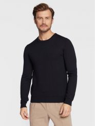 Hugo Sweter San Cedric-M1 50476832 Granatowy Slim Fit. Niebieskie swetry męskie Hugo, m, bez wzorów, z wełny, bez kołnierzyka, bez ramiączek. Za 549.99 zł.