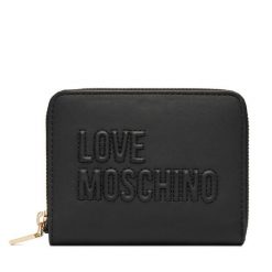 Portfel LOVE MOSCHINO. Czarne portfele damskie Love Moschino. Za 439.99 zł.