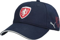 Czapka Puma Facr Team granatowa - one size. Niebieskie czapki damskie Puma, bez wzorów, z poliesteru. Za 158.99 zł.