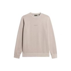 Bluza Superdry Micro Logo. Brązowe bluzy męskie Superdry, m, bez wzorów, bez ramiączek, bez kaptura. Za 299.90 zł.