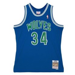 Koszulka NBA Minnesota Timberwolves Isaiah Rider Jr 1993/94. Niebieskie bluzki damskie Mitchell & Ness, bez wzorów, sportowe, bez kołnierzyka, bez ramiączek. W wyprzedaży za 464.00 zł.