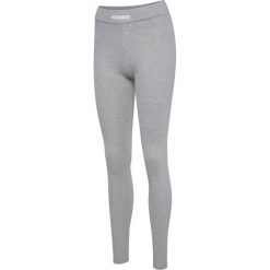 Damskie legginsy Hummel Elemental. Szare legginsy damskie Hummel, bez wzorów, z dzianiny. Za 189.00 zł.