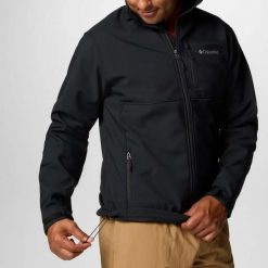 Męska kurtka Columbia Ascender Softshell J 1556534007. Czarne kurtki męskie Columbia, m, bez wzorów, z materiału, sportowe, bez kaptura. Za 450.88 zł.