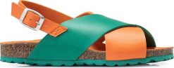 Surface Project Sandały Surface Project Cross-Orange/Green. Pomarańczowe sandały damskie Surface Project, bez wzorów, bez obcasa, bez zapięcia. Za 230.30 zł.