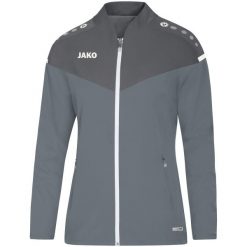 Kurtka Jako femme de loisir Champ 2.0. Szare kurtki sportowe damskie Jako, bez wzorów, z materiału, bez ramiączek, z kapturem. Za 193.65 zł.