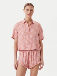 Hunkemöller Koszulka piżamowa 301513 Beżowy Regular Fit. Brązowe koszule nocne damskie Hunkemöller, bez wzorów, z wiskozy, bez ramiączek. Za 89.99 zł.