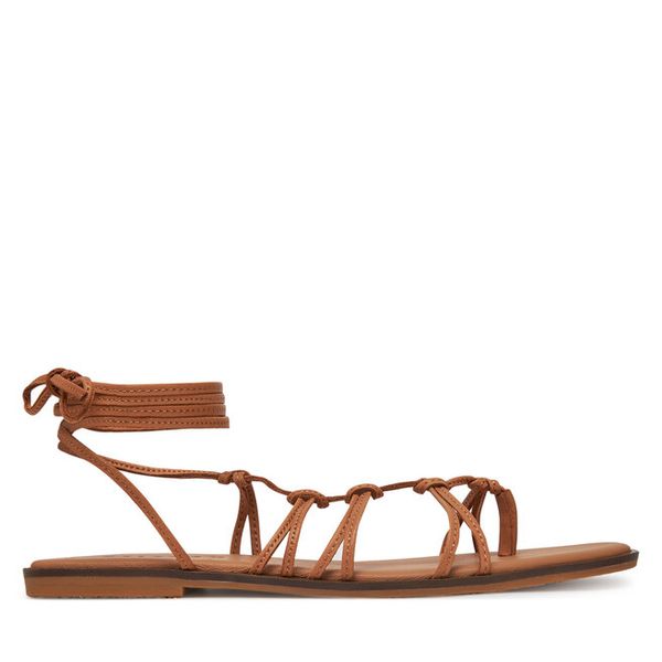 Sandały Balagan. Brązowe sandały damskie BALAGAN, bez wzorów, bez obcasa, na płaskiej podeszwie, bez zapięcia. Za 359.99 zł.