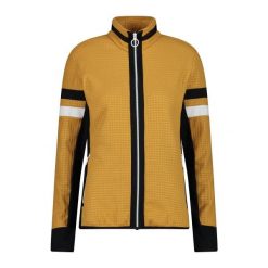 Damska polarowa kurtka turystyczna CMP. Białe kurtki sportowe damskie CMP, na zimę, bez wzorów, z polaru, bez ramiączek, bez kaptura, narciarskie. Za 471.10 zł.