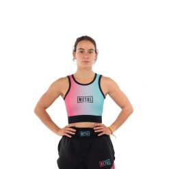 Biustonosz dla kobiet Metal Boxe Miami Vibe. Niebieskie bielizna sportowa damska METAL BOXE, m, bez wzorów. Za 187.50 zł.