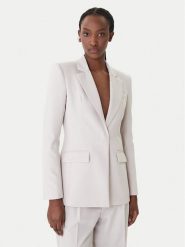 Patrizia Pepe Marynarka 8S0582/A498-S748 Szary Regular Fit. Szare marynarki i żakiety damskie Patrizia Pepe, bez wzorów, z syntetyku, bez kołnierzyka, bez ramiączek. Za 1,809.00 zł.