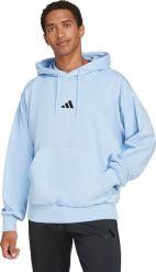 Adidas Bluza męska adidas Essentials Feelcozy Hoodie błękitna IN6064 L. Niebieskie bluzy męskie Adidas, l, bez wzorów, bez ramiączek, bez kaptura. Za 331.31 zł.