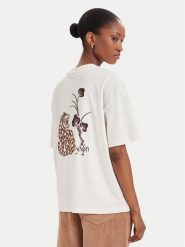 Napapijri T-Shirt S-Aral NP0A8A6N Kremowy Regular Fit. Białe t-shirty damskie Napapijri, l, bez wzorów, z bawełny, bez kołnierzyka, bez ramiączek. Za 199.99 zł.