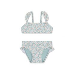 Top bikini damski 5148 - kwiatowy, poliester z recyklingu 82% - UPF 50+. Brązowe stroje kąpielowe damskie SWIM ESSENTIALS, bez wzorów, z elastanu. Za 200.99 zł.
