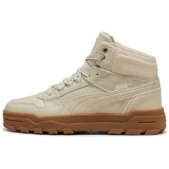Adidasy Puma Rebound, Dla obu płci. Brązowe buty zimowe męskie Puma, bez wzorów, z syntetyku, bez obcasa, bez zapięcia. Za 490.00 zł.