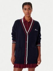 Guess Kardigan V5BR00 Z1152 Granatowy Regular Fit. Niebieskie kardigany damskie Guess, l, z aplikacjami, bez kołnierzyka. Za 289.99 zł.