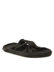 Bohonomad Klapki Bodrum BOD.0020.WSL Czarny. Czarne klapki damskie Bohonomad, bez wzorów, z materiału, bez obcasa, bez zapięcia. Za 229.99 zł.